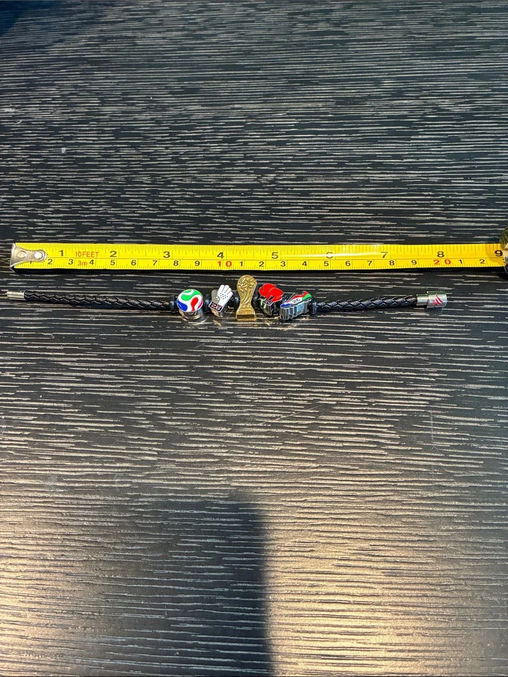 FIFA World Cup 2026 Charm Bracelet with Gold Trophy Charm